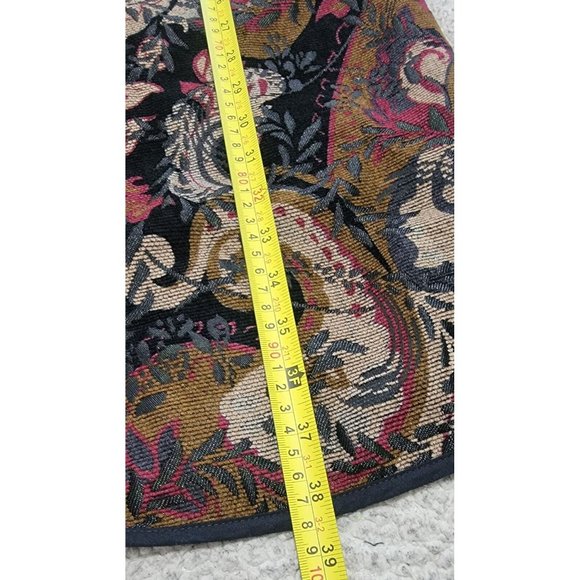 Units Womens Multicolored Reversible Tapestry Long Jacket Side Slits Medium Tall - Picture 12 of 14